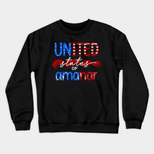 united states of amanar Crewneck Sweatshirt